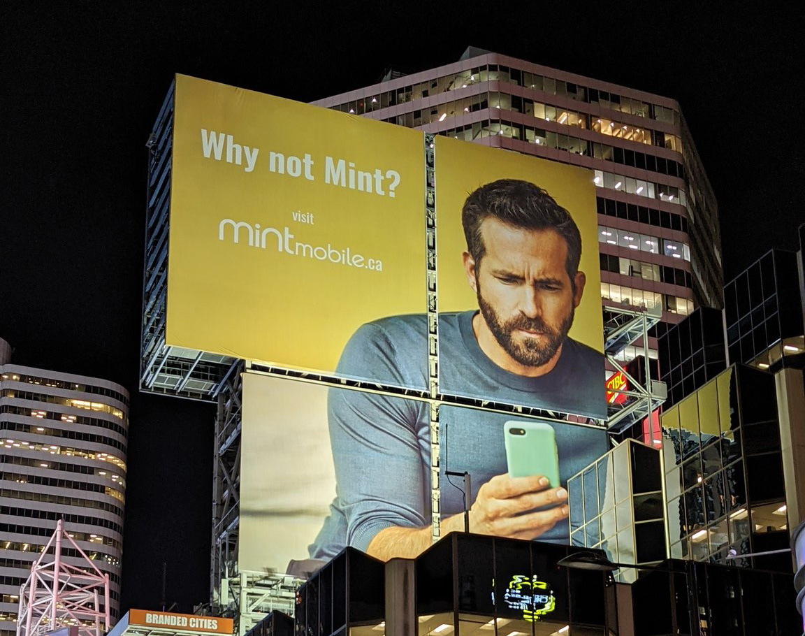Ryan Reynolds Rises Above Toronto in Mint Mobile's Plea to Canadians